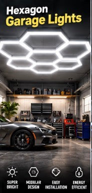 Hexagon Garage Lights